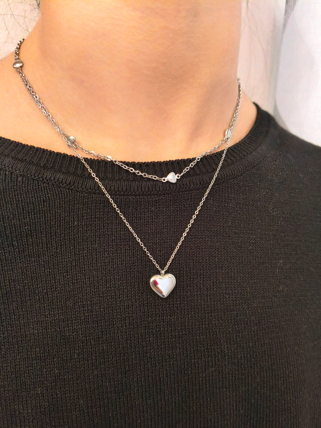 Collana Cuori Silver