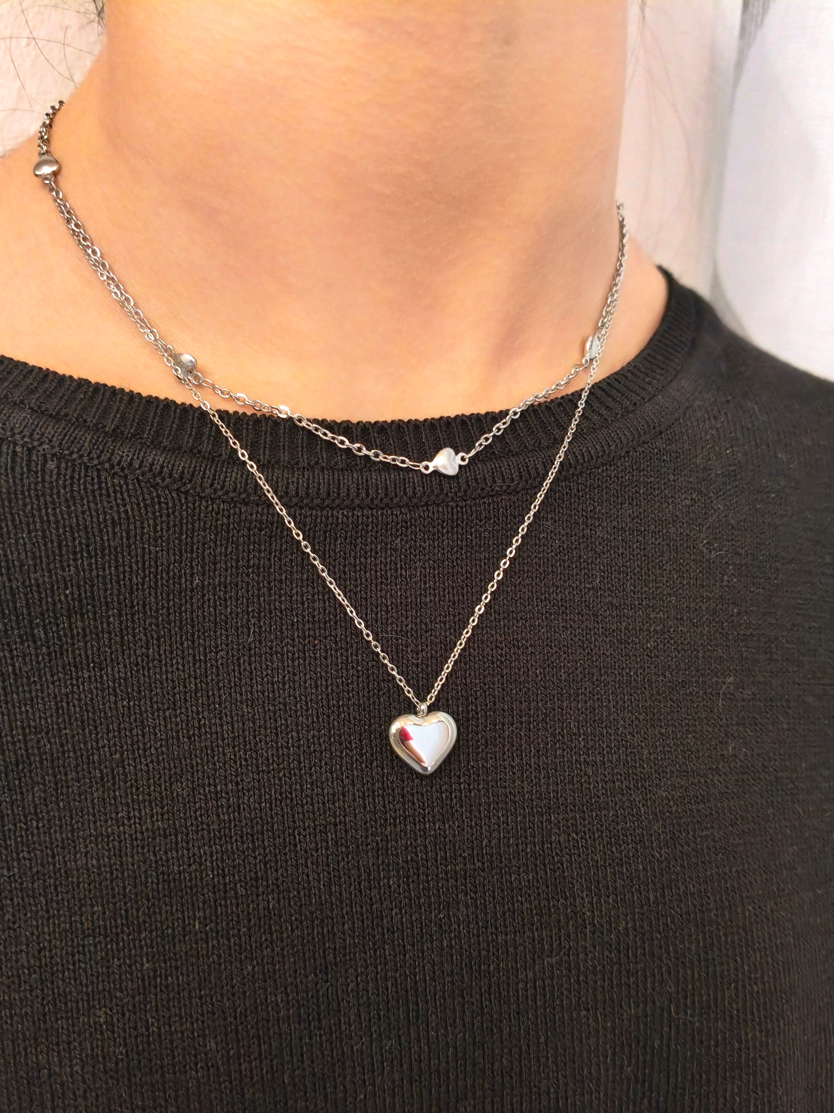 Collana Cuori Silver